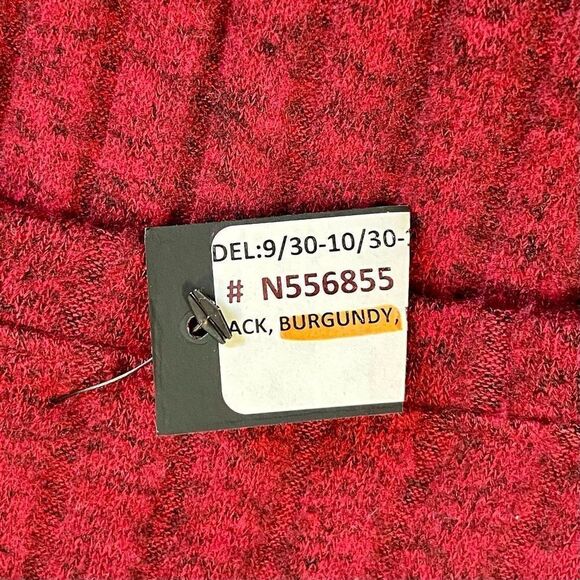 NWT Nally & Millie Burgundy V-Neck Sweater Small - Picture 9 of 9